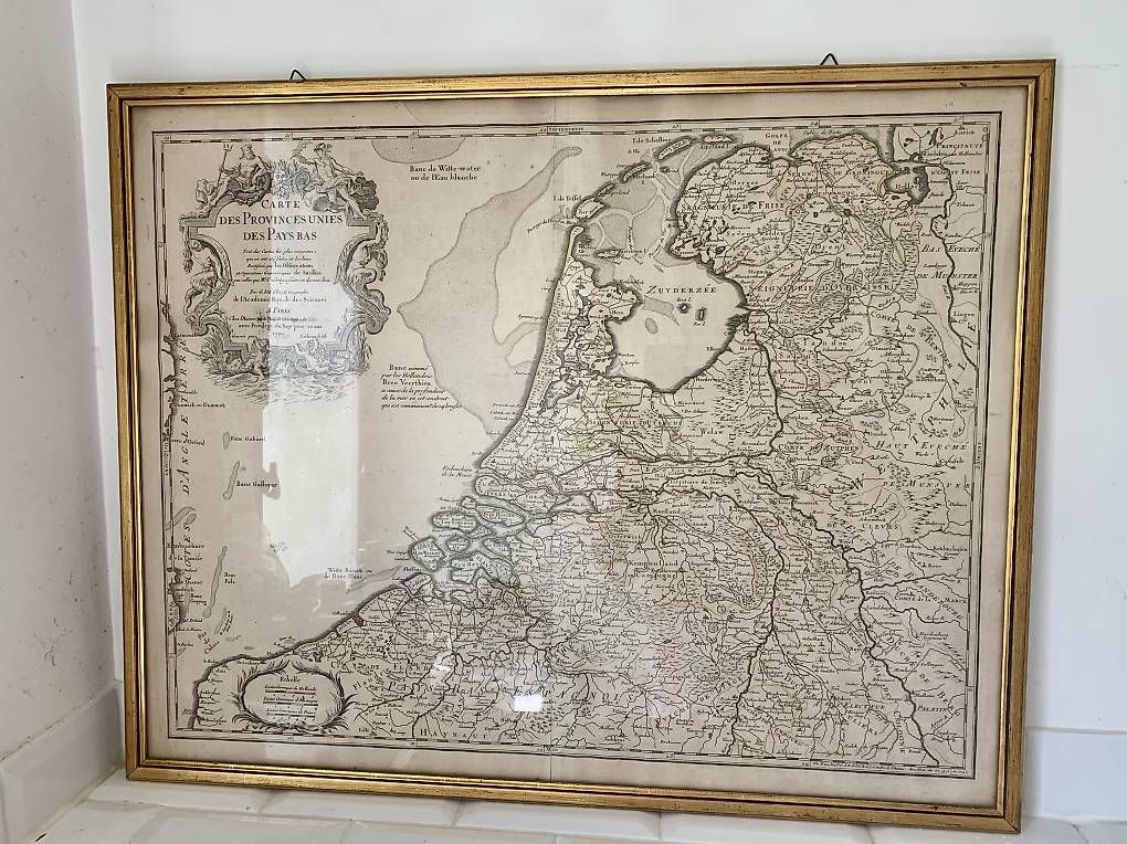 Cartine & Atlanti: Carte ancienne Pays-Bas (1702) – Usato da Montreux venduto da Barber_Swiss_Vintage