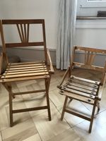 Holzstühle Klappstühle 2er Set Vintage Zustand