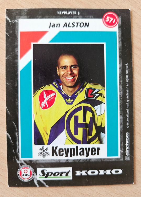 Jan Alston HC Davos Keyplayer 96/97 Karte Nr. 571 HCD (Gebraucht) in ...