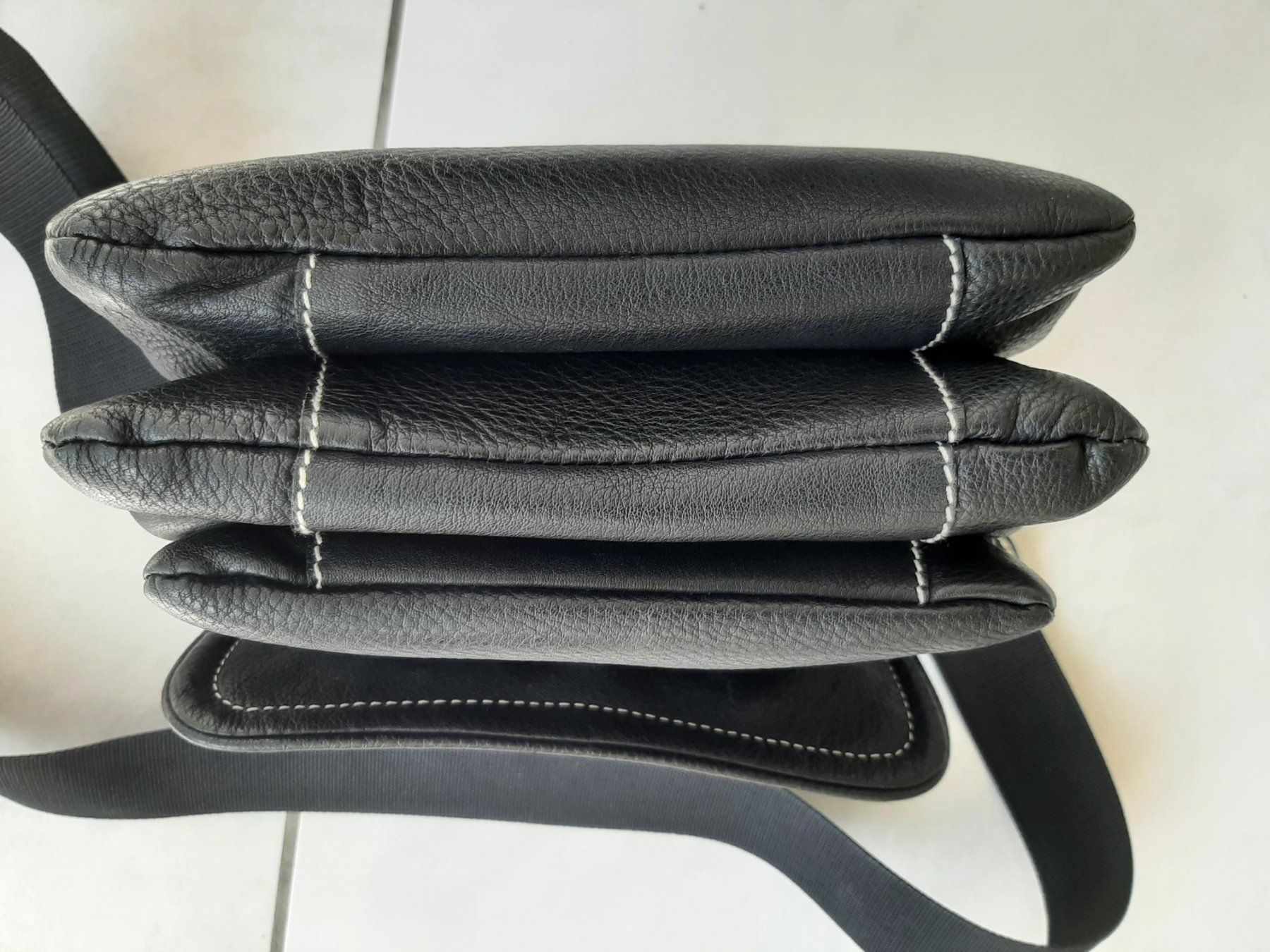 Bogner Borse da donna: BOGNER Umhängetasche Leder schwarz – Usato da Windlach venduto da R_K 3