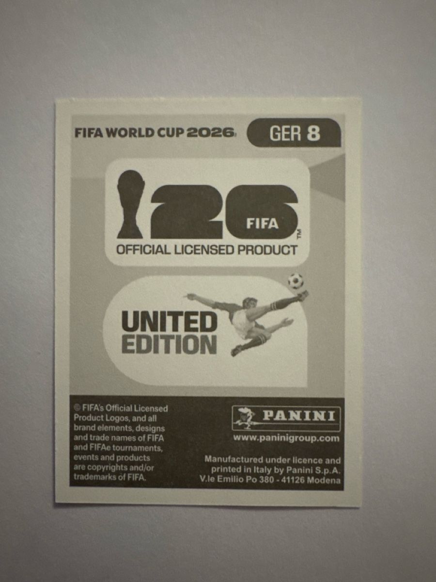 Panini Carte collezionabili: Panini WM 2026 GER 8 – Nuovo (secondo la descrizione) da Kreuzlingen venduto da DennisA27 1