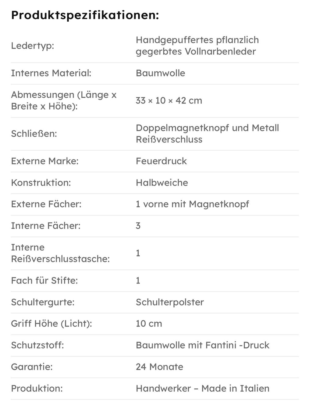 Zaini: Lederrucksack Fiorentino – Nuovo e nell'imballaggio originale da Wittenbach venduto da bes_k8vr 6