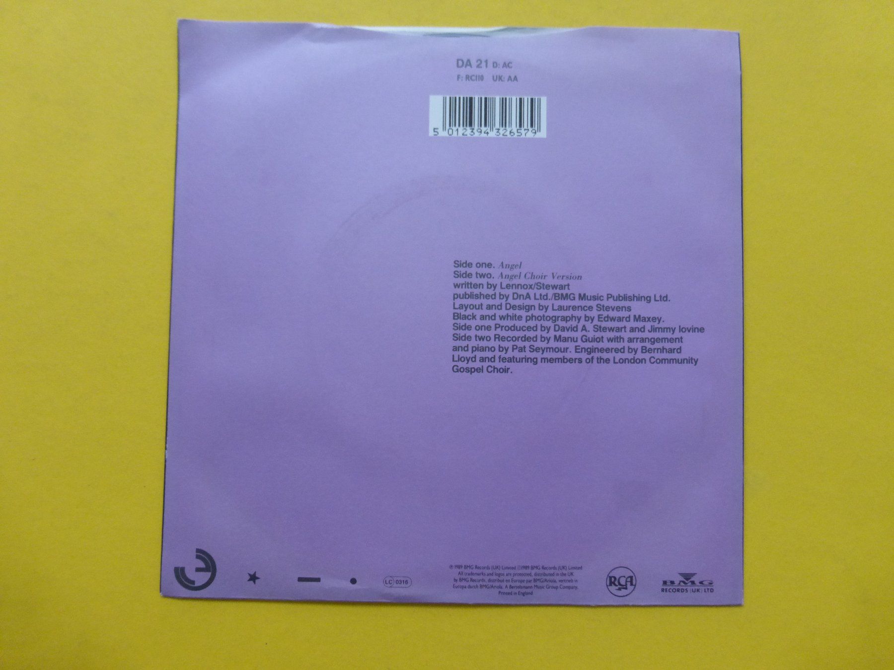 Vinyles: Eurythmics – Angel – D'occasion à Zürich par Swiss57 1