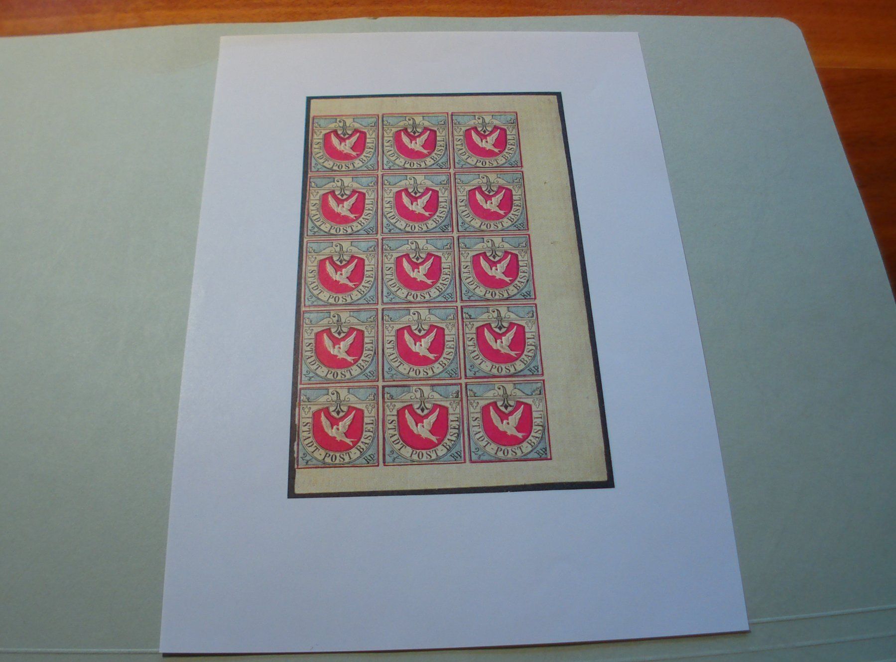 Alle Briefmarken: 15erblock Replica, Basler Taube ** – Gebraucht aus Niederwil AG von morostahu