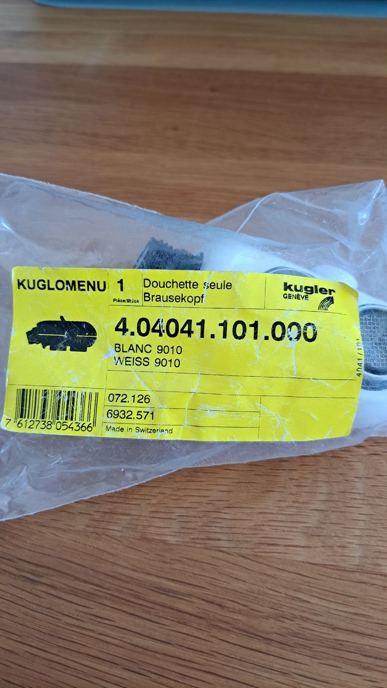 Armaturen: Kugler Brausekopf Ausziehbrause – Neu und originalverpackt aus kerzers von saemdu90 1