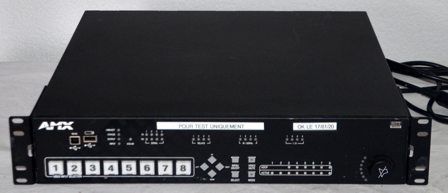 Sistema di controllo: NCITE-813AC AMX Audio Video Control Systems – Usato da Collonges venduto da arashee