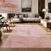 -50%‼️ Flauschiger 240x340  Teppich Super Soft Rose