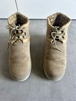 UGG BOOTS STIEFEL SAND NATUR GR 40 ZUM SCHNÜREN