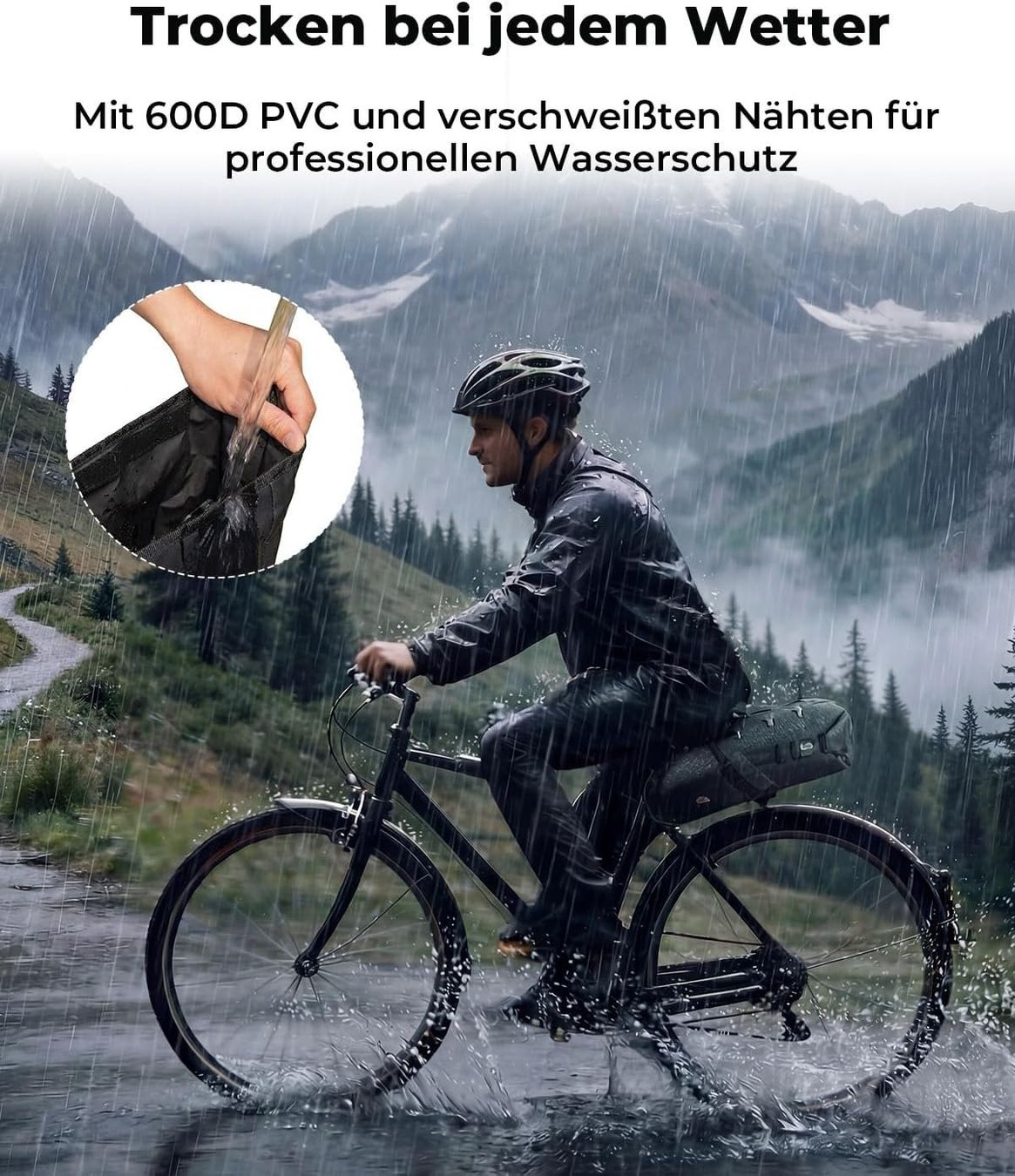 Taschen: KEMIMOTO Fahrradtasche Satteltasche 11L wasserdicht Schwarz – Neu und originalverpackt aus Suhr von SchnapperCH 1