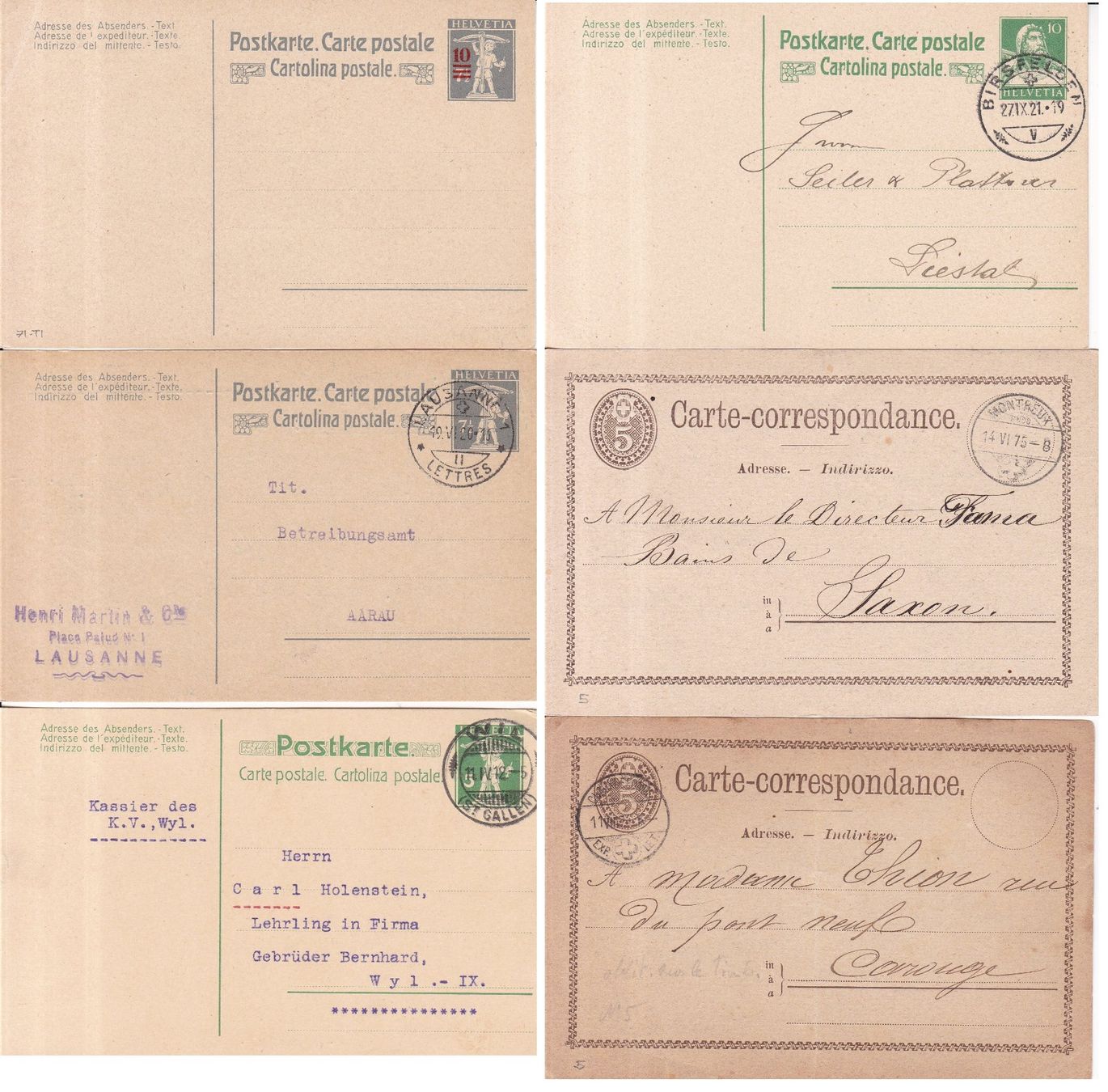 Tous les timbres: 42 Stk. Alte CH Briefe, Postkarten, Belege – D'occasion à Münchwilen AG par Nesar 6