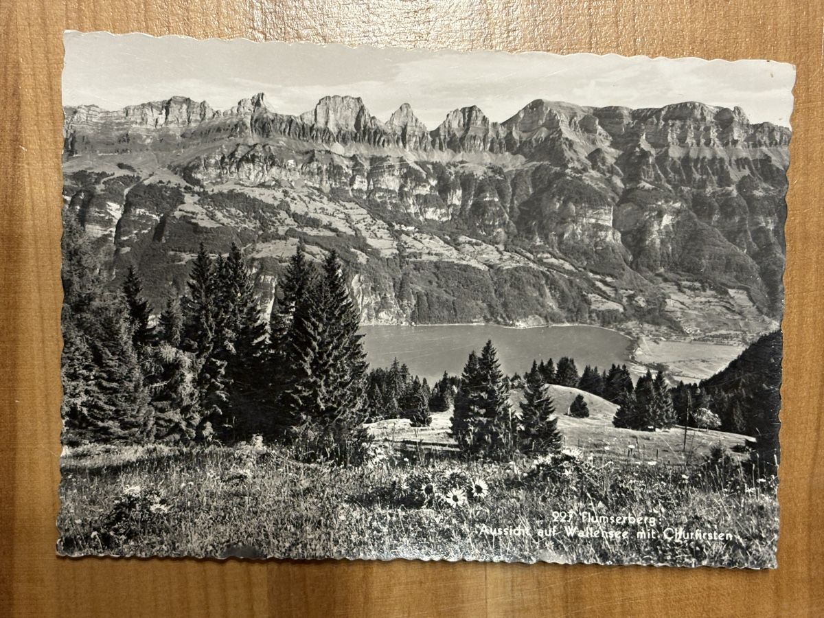 Cartoline postali: AK von Churfirsten / Walensee – Usato da Rümlang venduto da Kartenpost1