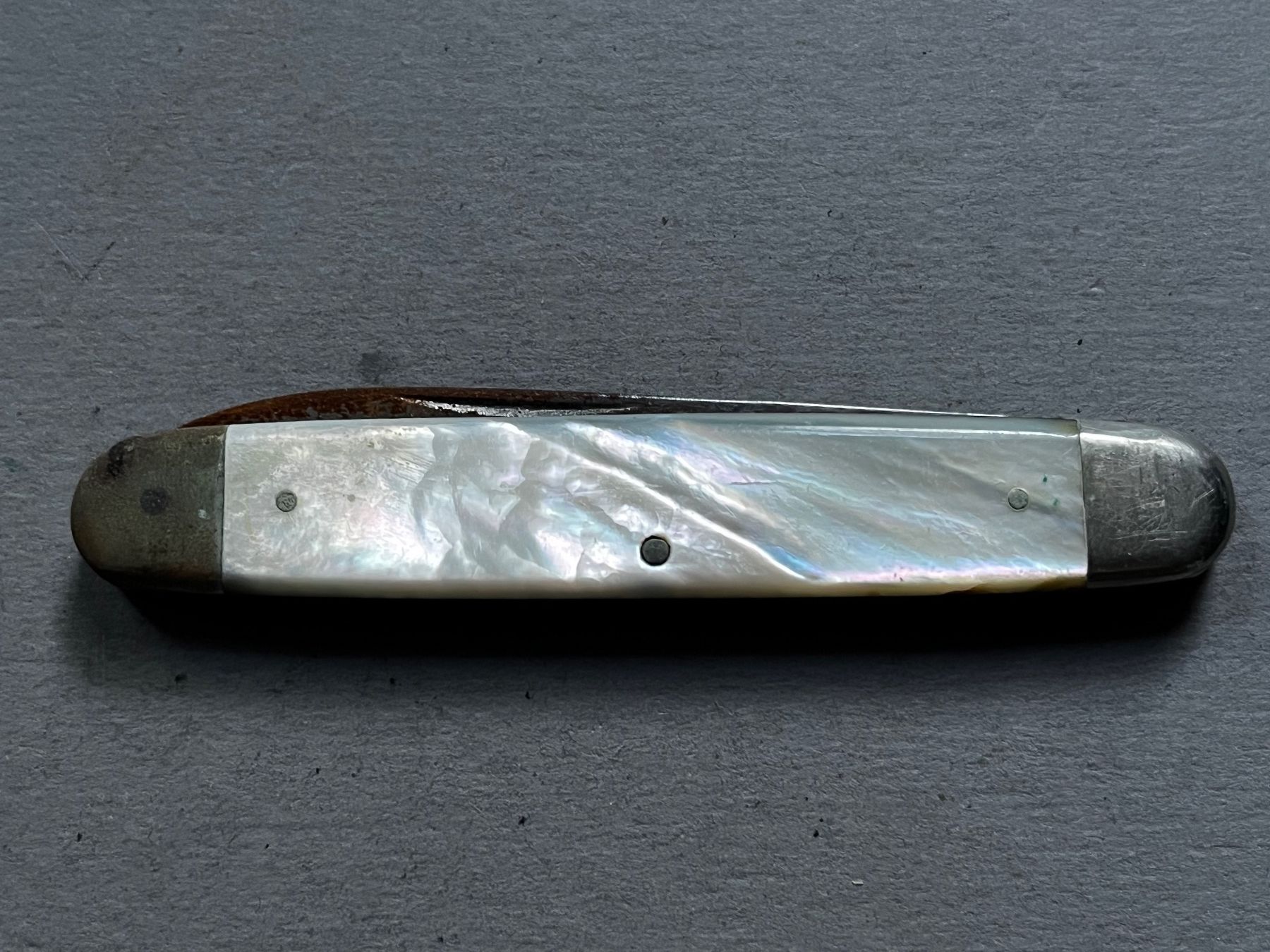 Coltelli tascabile: Altes HUBER Perlmutt Sackmesser 78 mm - selten – Usato da Zürich venduto da FV.vintage 6