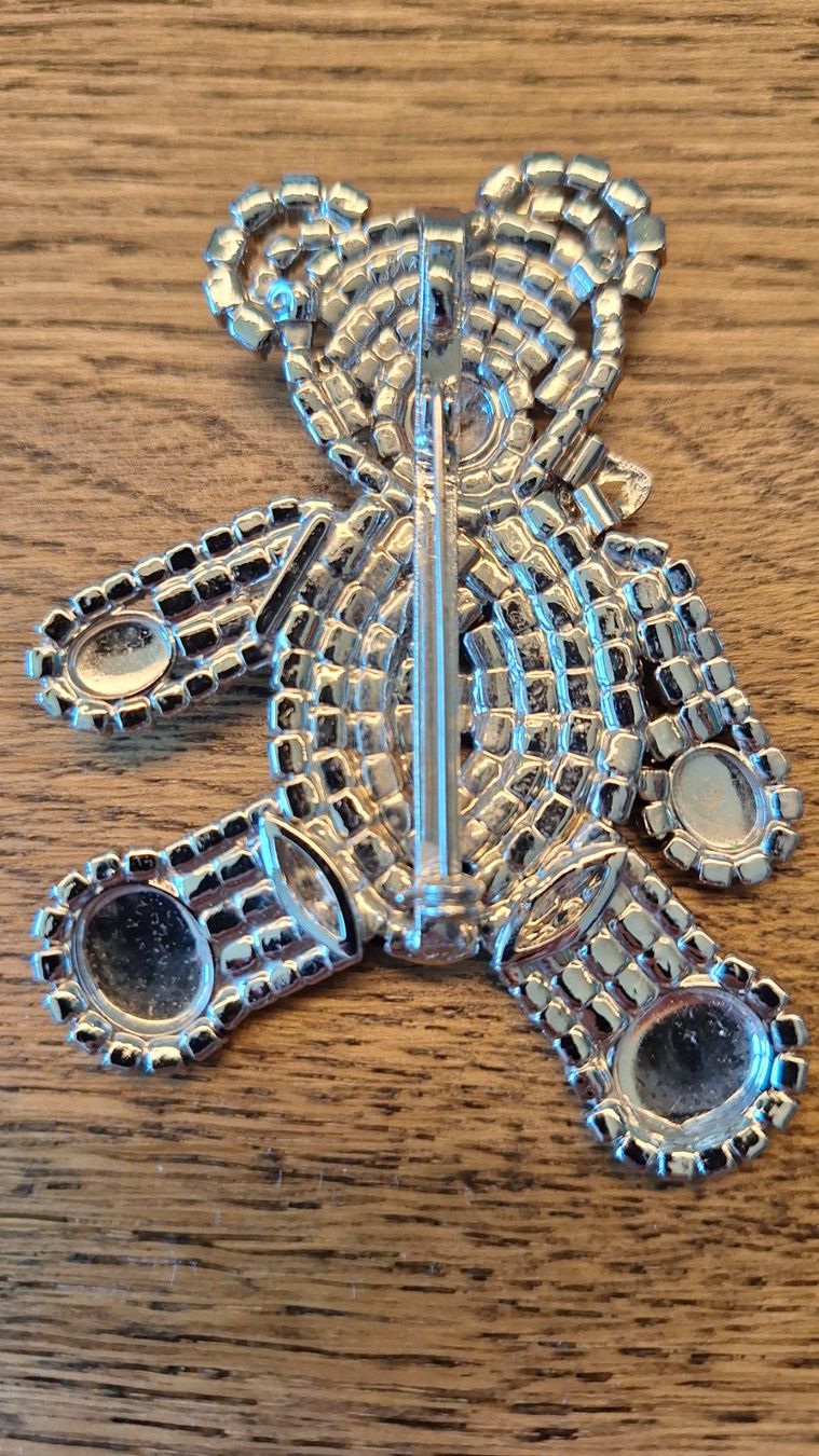 Spille & Fermagli: Wunderschöne vintage Teddy Bär Brosche mit Strass-Steinen – Usato da Ebmatingen venduto da Tschiipii 5