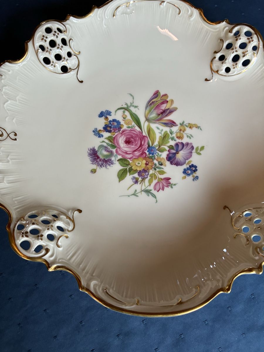 Rosenthal Schalen: Rosenthal - Grosse Gebäckschale – Gebraucht aus Dornach von Rosengarten 5