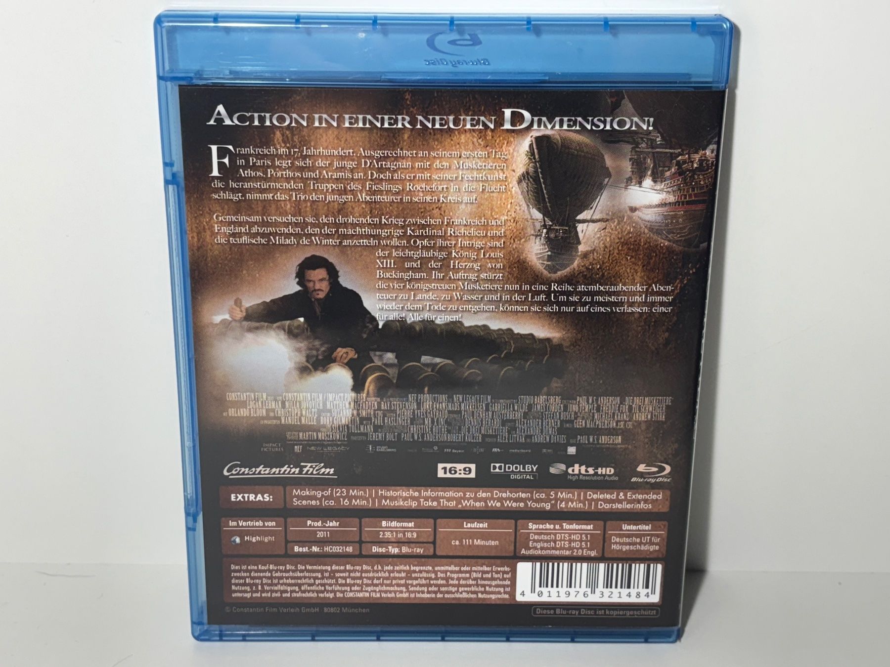 Tutti i DVDs: Die drei Musketiere Blu Ray – Usato da Wilderswil venduto da Sstriker 1