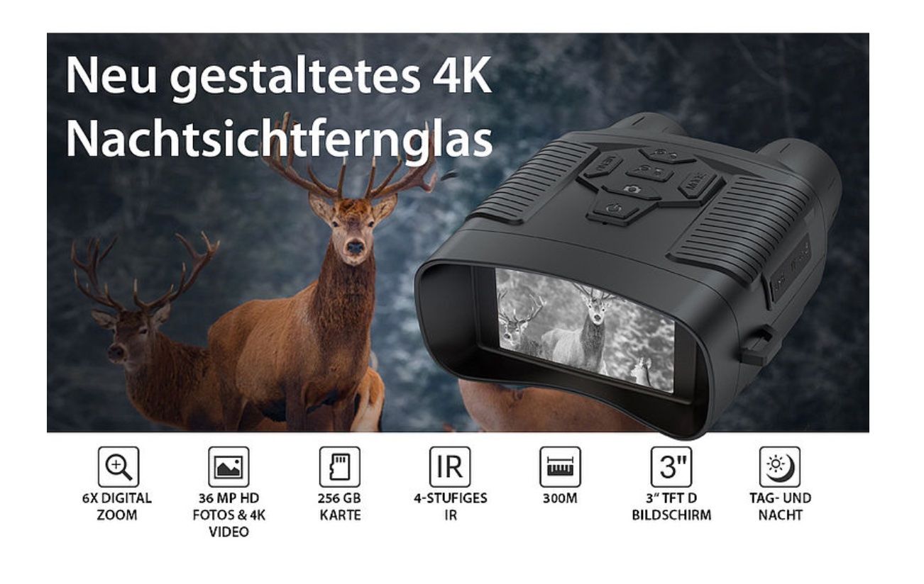 Binocoli: Nachtsichtgeräte / Nachtsicht Kamera mit 3" Bildschirm – Usato da Zollbrück venduto da outlet16 5