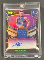Jalen Brunson 2018 Select Rookie Jersey Auto RPA /49 Knicks
