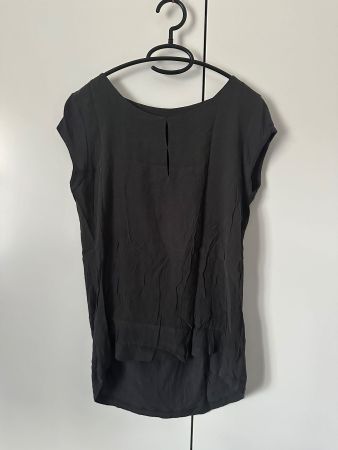 Schickes, schwarzes Sommer-Top, Grösse 36