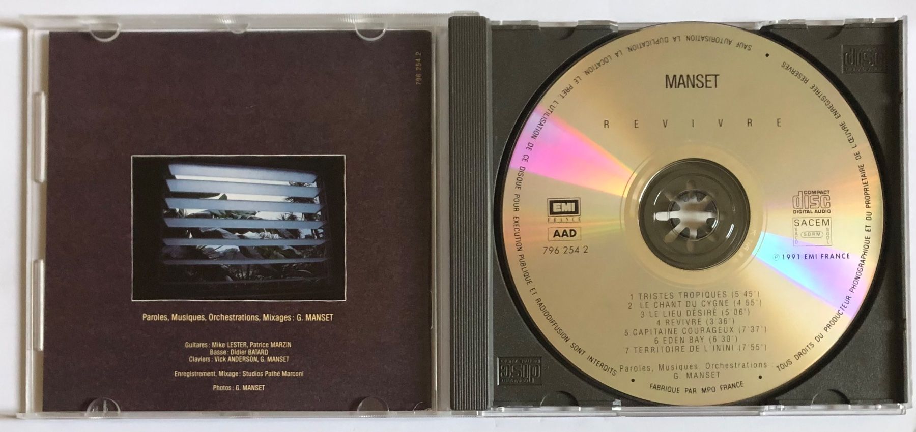 CDs: GÉRARD MANSET - REVIVRE – Gebraucht aus Poliez-Pittet von Newtown-Records 2