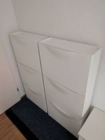 2x Schuhregal Ikea Trones Weiss