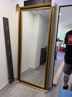 grosser Wandspiegel im Barockstil mit massivem Holzrahmen 2