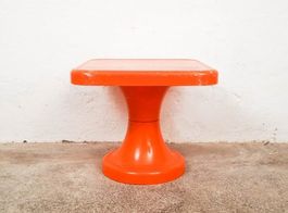 Selup Lounge Tisch 1970s orange Tulpenfuss