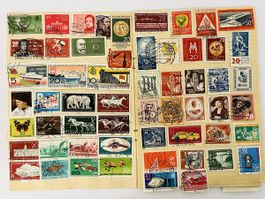 Briefmarken DDR, Sammlung aus den 70er/80er Jahren