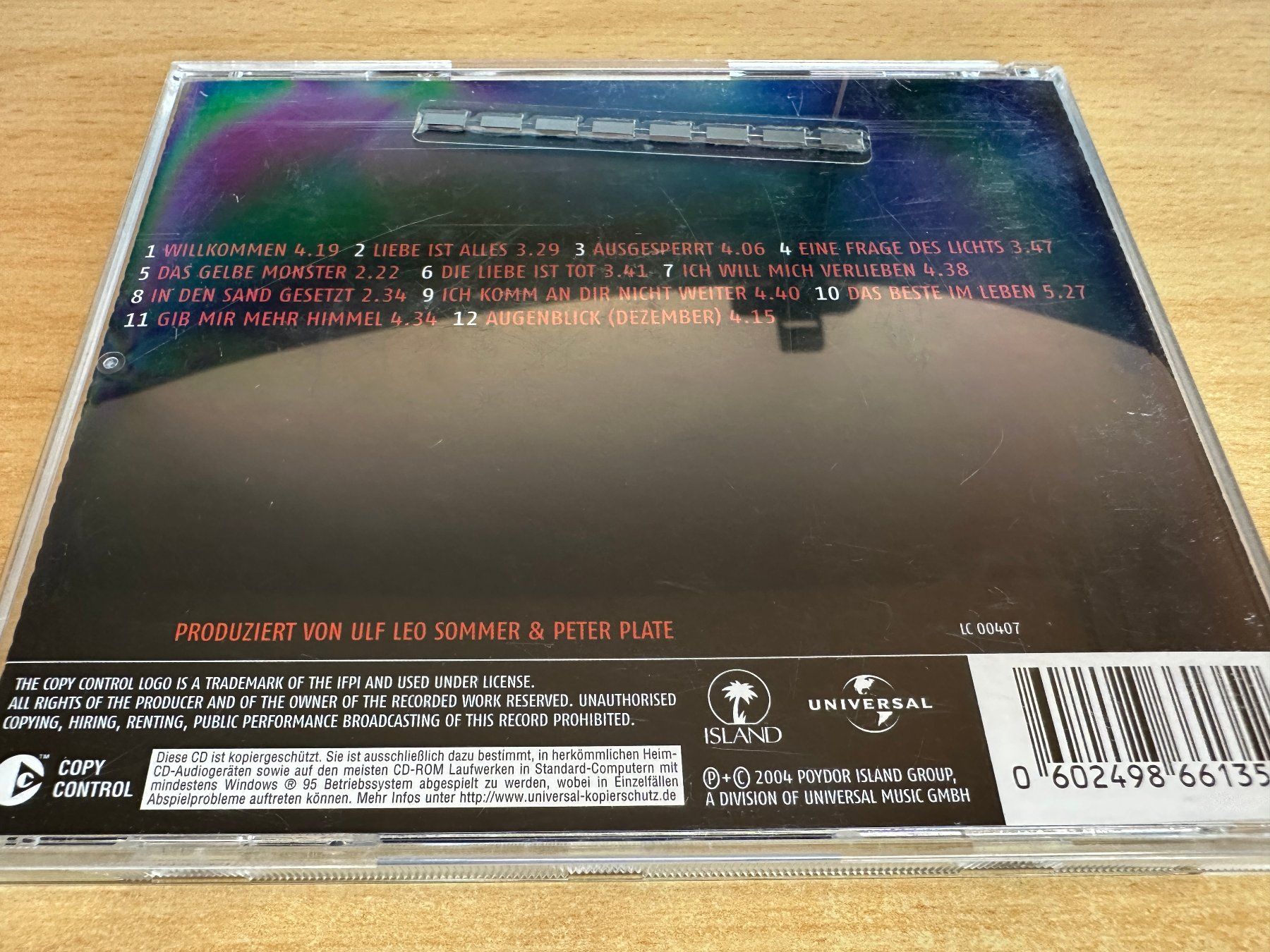 CD: Rosenstolz – Herz – Usato da Rikon im Tösstal venduto da Alpenmutz 1