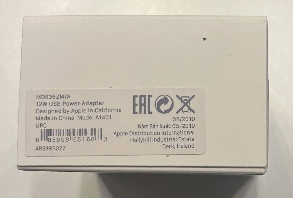 Caricabatterie: APPLE 12W USB Power Adapter – Usato da Lyss venduto da Zwei_kind 2