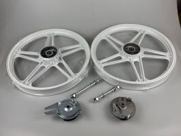 Mofa Felgensatz weiss 17Zoll Peugeot 103 usw