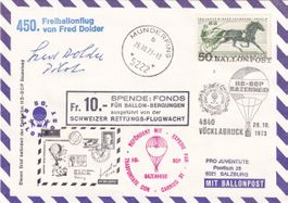 50. Österr. Kinderdorf-Ballonpost (OU Fred Dolder) 1973