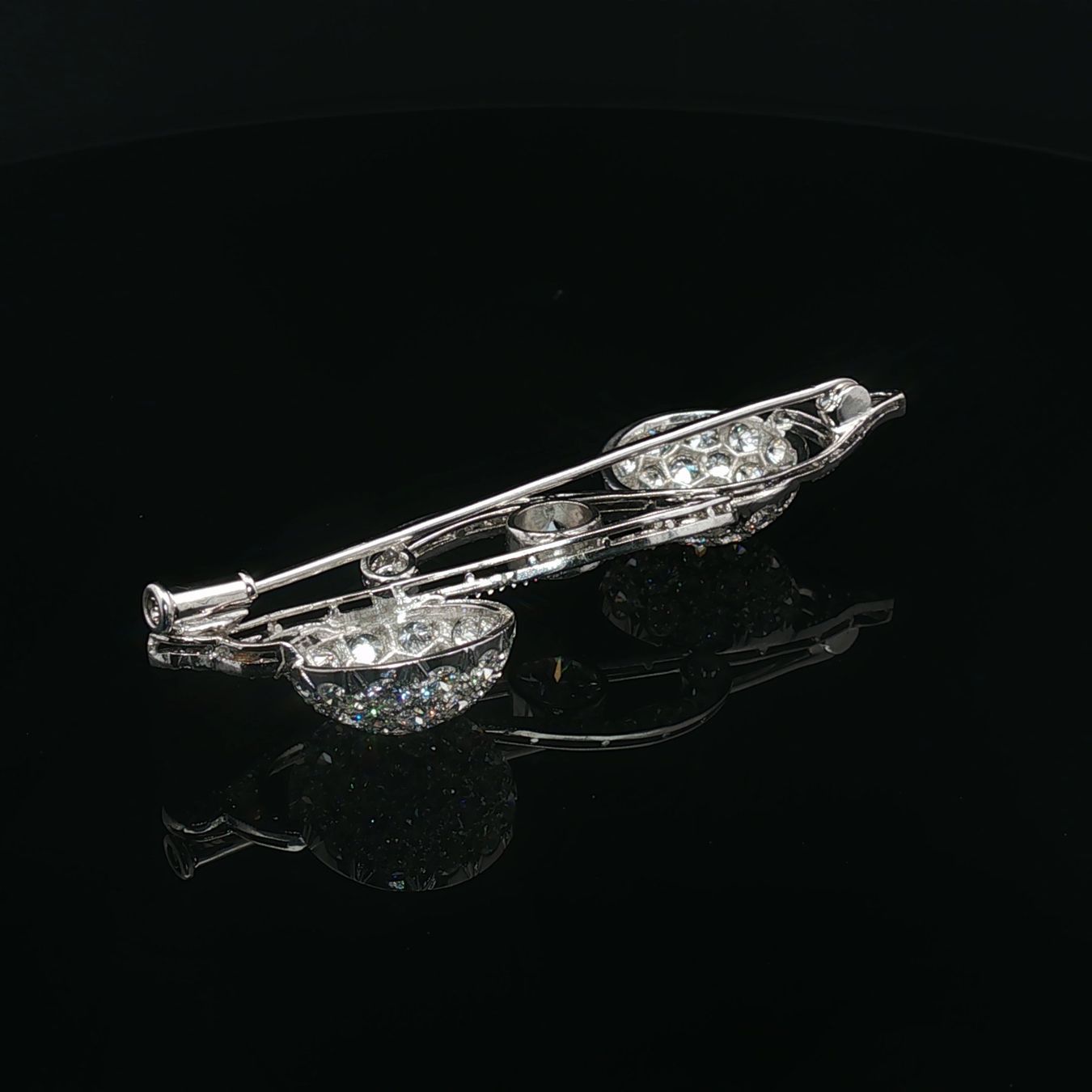Spille & Fermagli: FUNKELNDE DIAMANTBROSCHE IN 950 PLATIN – Usato da Luzern venduto da EdiGem 9