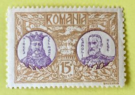 Briefmarken aus Rumänien Mircea der Alte und Carol I