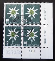1944 - Pro Juventute - Znr. PJ 110 / 4-er Block - gestempelt