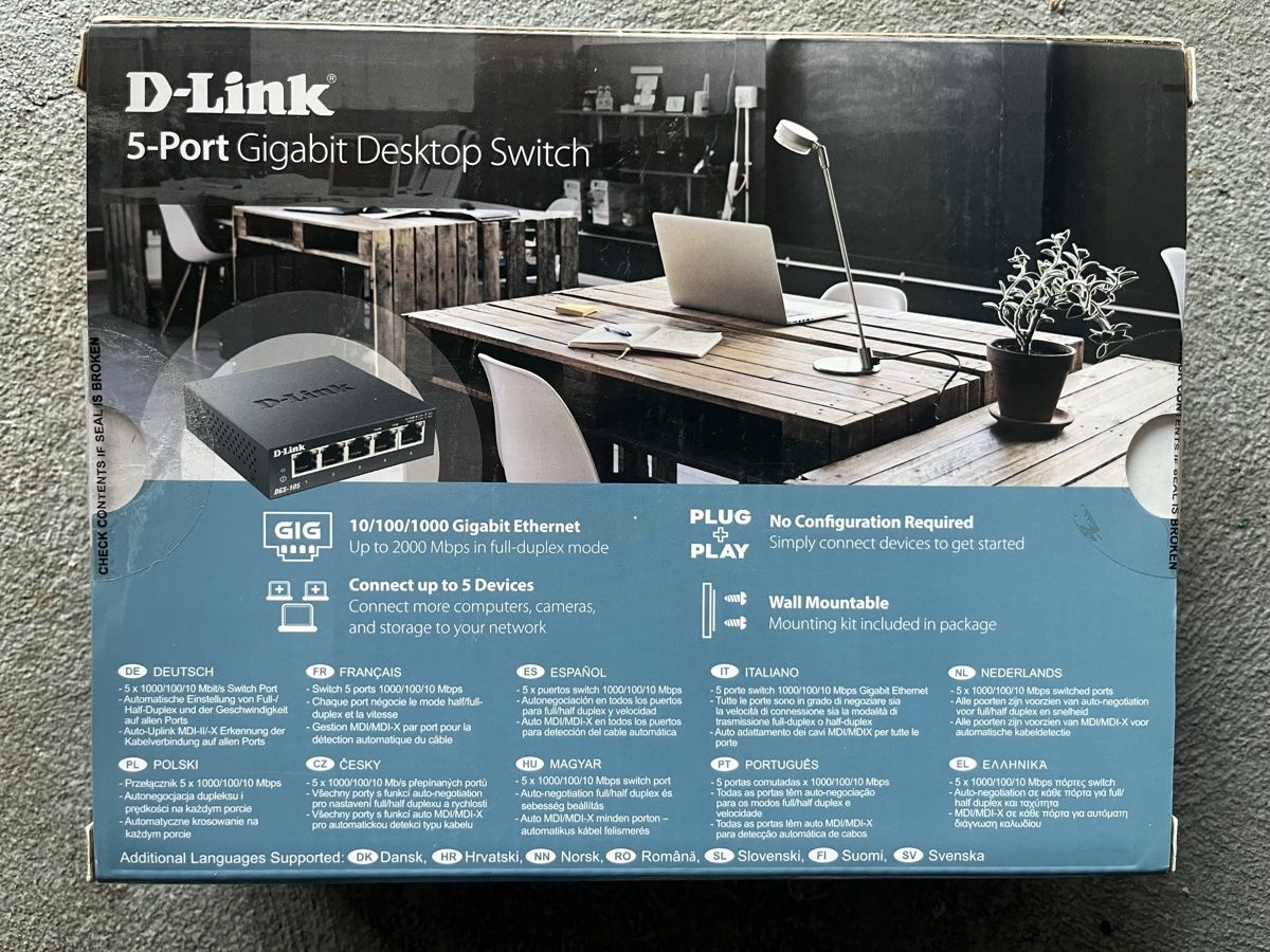 Dlink Modems & Router: D-Link DGS-105 Router 5 Port – Neu und originalverpackt aus Münchenstein von pricehouse 1