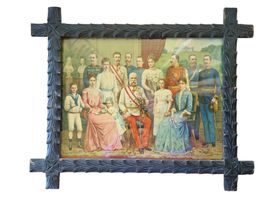 Lithographie Kaiserliche Familie Österreich