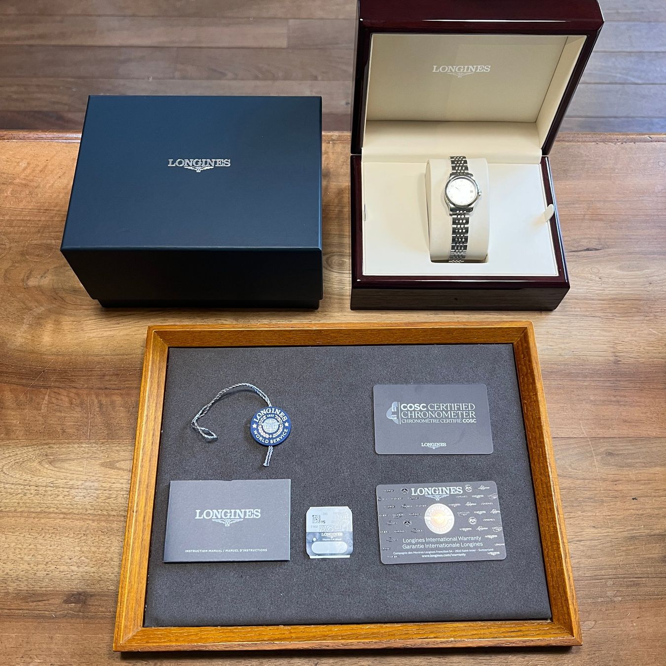 Longines Uhren: Longines Record Lady Automatic Full Set L2.320.4.76.6 – Gebraucht aus Carouge GE von Watchaser 9