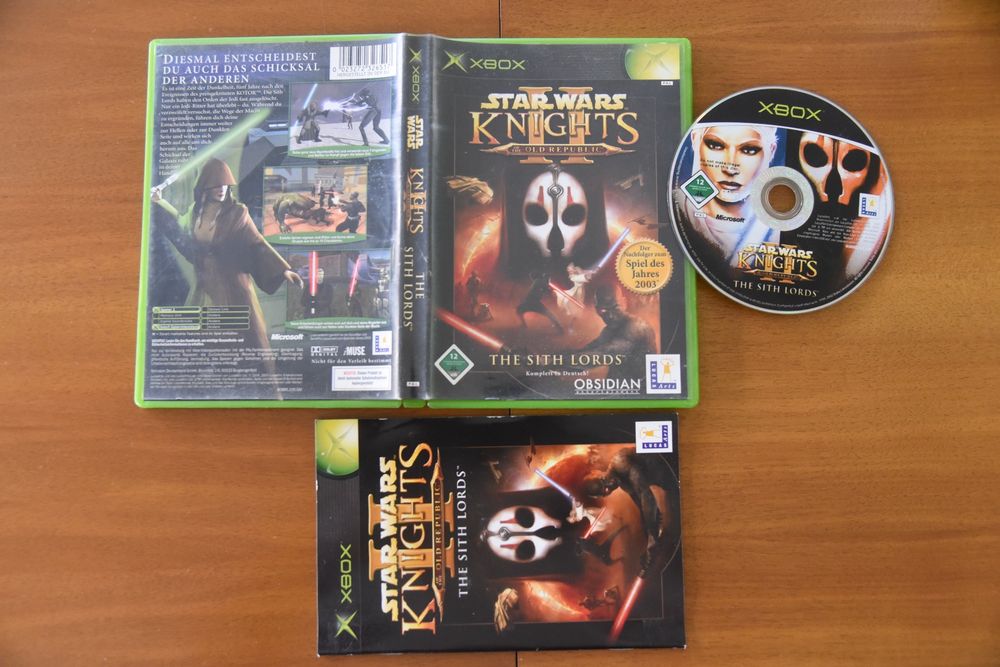 Star Wars Knights Of The Old Republic II: The Sith Lords Xbox - Complete CIB Mint Condition