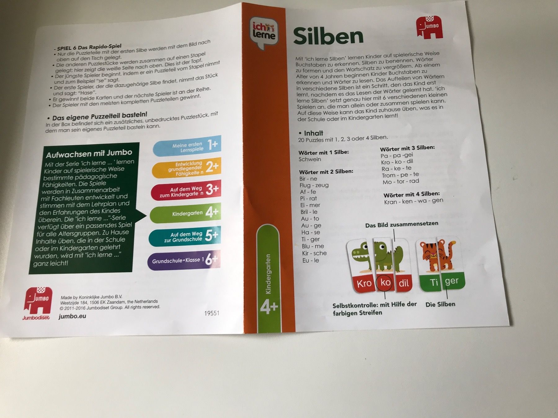Spiele: Lernspiel Silben – Gebraucht aus Landschlacht von girris100 4