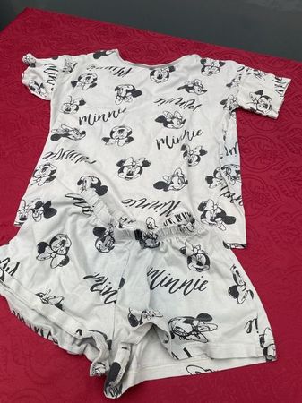 Mädchen Pyjama Strand Kleid Minnie und Mickey Maus 122/128