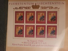 Birthday 80, Fürst Franz Josef II, 1986, auguri 80, ottanta