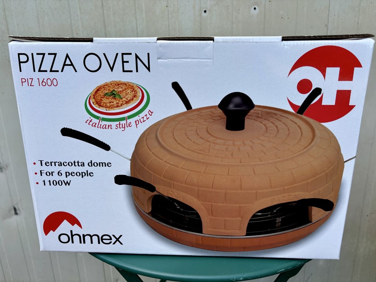 Ohmex Pizzaofen: Pizzaofen neu mit Teller – Neu und originalverpackt aus Gündisau von yuma06 6