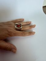 Brutaliste scandinave bague en argent 925