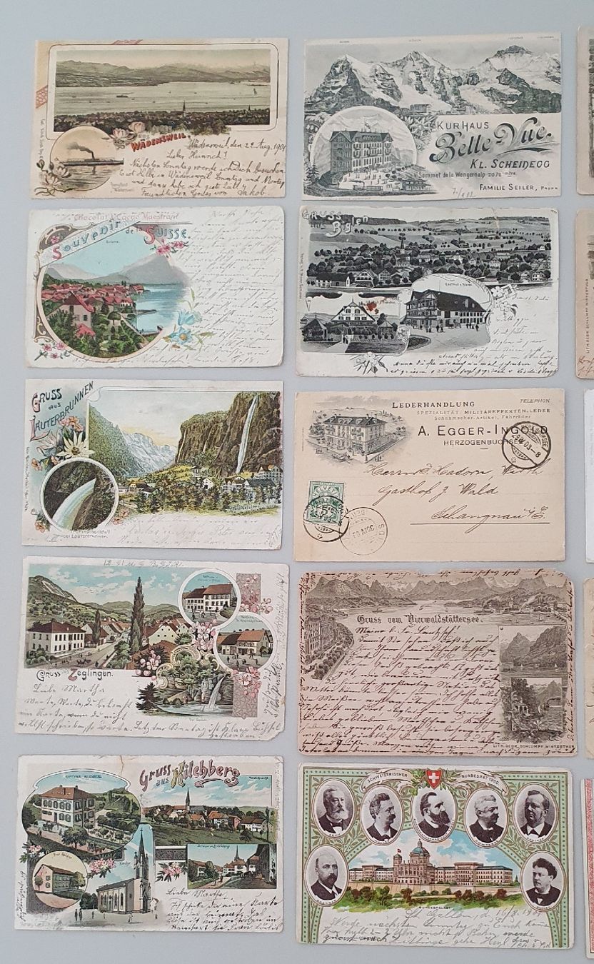 Cartoline postali: 20 ältere Ansichtskarten Schweiz - alle mit Mängel – Usato da Kreuzlingen venduto da Rschweiz1 1