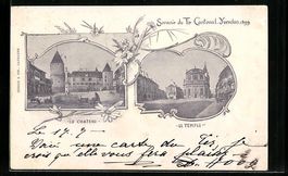 Litho Yverdon, Tir Cantonal 1899, Le Cha