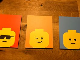 3x Lego Bilder fürs Kinderzimmer