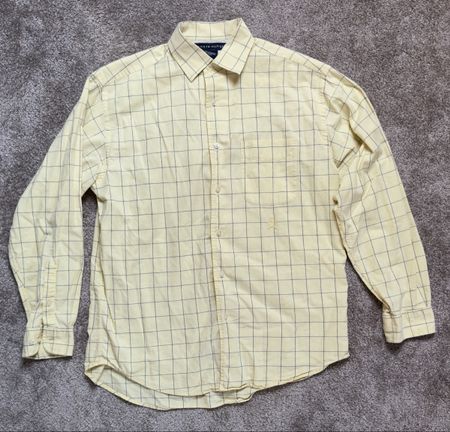 Tommy Hilfiger chemise jaune M – Hemd Herren