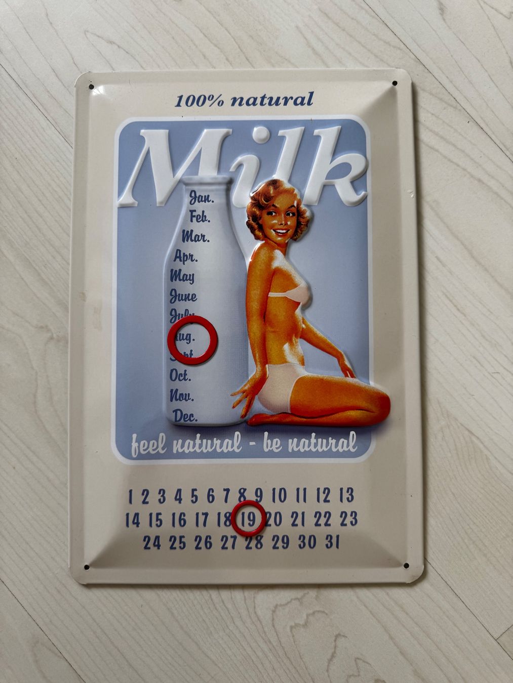 Insegne: Blechschild Ewiger Kalender – Usato da Gerlafingen venduto da Aebu85