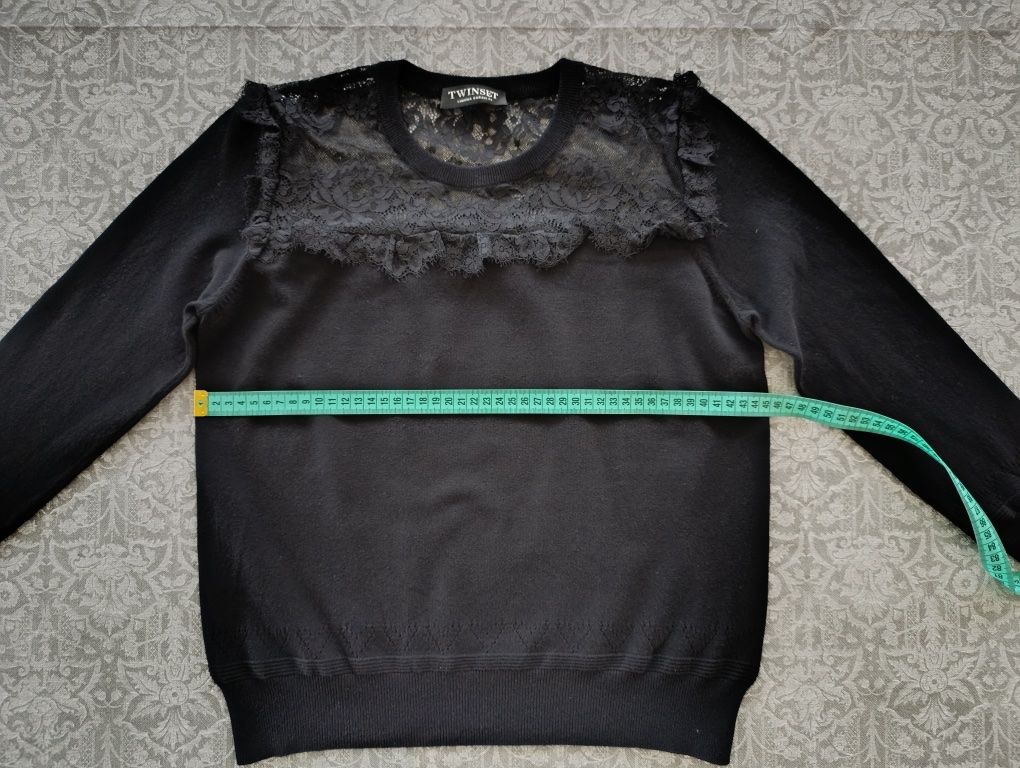 Twinset Maglioni & Felpe: Twinset Pullover mit Spitze, schwarz, Gr. S, neuwertig – Nuovo (secondo la descrizione) da Hergiswil NW venduto da pol_9dl8 4
