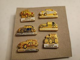 Lot 6 pins Renault oldtimer 